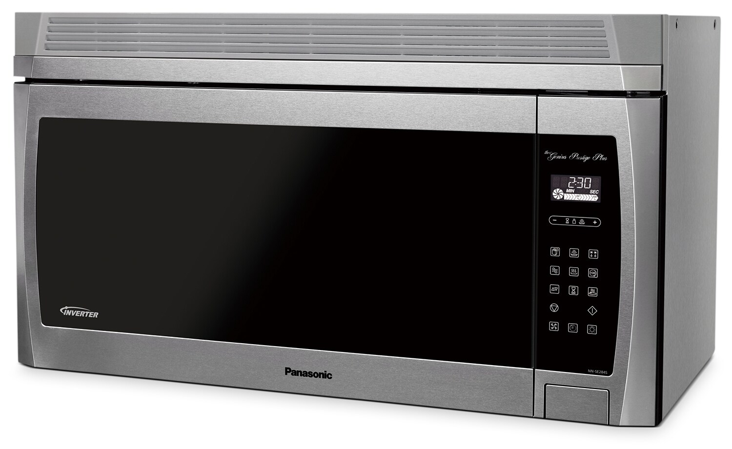 Panasonic® 2.0 Cu. Ft. Genius® Prestige® Plus OvertheRange Microwave Oven Stainless Steel Panasonic® 2.0 Cu. Ft. Genius® Prestige® Plus OvertheRange Microwave Oven Stainless Steel